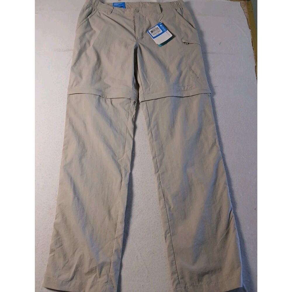 Columbia PFG Omni-Shade Pants Women S Convertible Zip Off Hiking UPF 30 NWT
